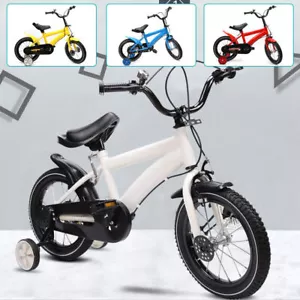 Kinderfahrrad 14-Zoll Jungen Mädchen Fahrrad ab 3-6 Jahre mit Hilfsrad Rad Bike - Bild 1 von 36