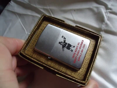 Vintage advertising Cigarette Lighter CYRER Agency Surety Bonds / Buffalo NY  - Image 1 of 2