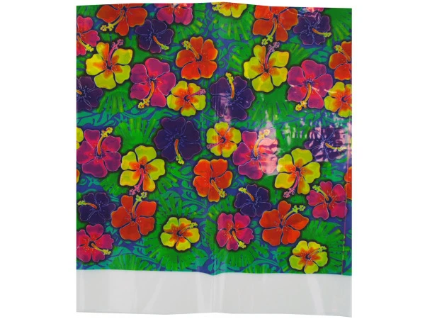 Luau Table Cover, 2 Graduation Table Cloths, Birthday 48" x 88" Picnic Hibiscus  - Image 1 of 1