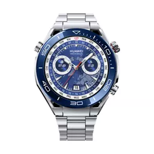 Huawei Watch Ultimate 1.5in sapphire glass 210mm Titanium Strap Voyage Blue - Picture 1 of 4