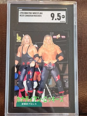 Edge Christian 1998 BBM RC SGC 9.5 #225 Novato WWE NXT Canadian Rockies Japón Foto 1 de 4
