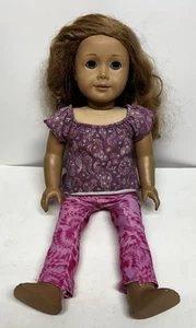 2014 American Girl Doll 18" With Purple Peacock Pajamas - Bild 1 von 8
