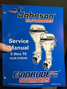 1998 OMC Johnson Evinrude 520203 outboard 5 -15 four stroke boat manual UNUSED - Bild 1 von 7