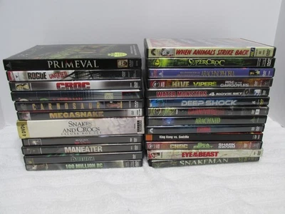 Collection of 24 Maneater Beast Monsters DVD Titles Snakes Crocs Spiders ++ - Image 1 of 4