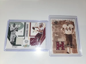 John Riggins Game Used Jersey Relic Card Lot Of 2- UD Rookie F/X, Score Dual  - Picture 1 of 10
