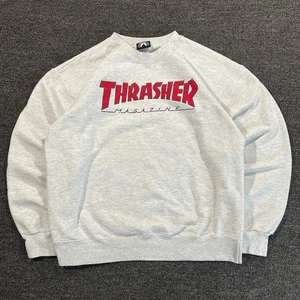Thrasher Sweatshirt Herren Medium grau Skateboard Magazin Rundhalsausschnitt Skate Pullover - Bild 1 von 12
