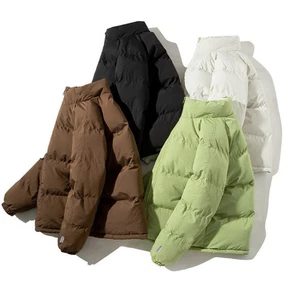 Men Thick Warm Parka Jacket with Fleece Inside Stand Collar Casual Coat - Picture 1 of 47