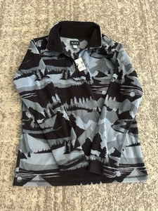 NWT The Children’s Place Large (14) Fleece 1/4 Zip Pullover - Blue Mountains - Picture 1 of 3
