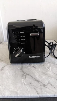 Cuisinart CPT-122BK 2-slice Compact Plastic Toaster - Black - Image 1 of 4