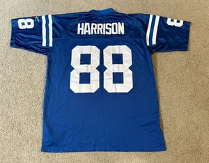VTG Reebok Indianapolis Colts Marvin Harrison Embroidered NFL Jersey - Size XL - Picture 1 of 7