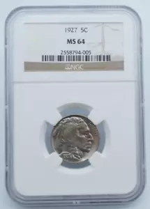 1927 Indian Head Buffalo Nickel NGC MS 64 - C1335 - Picture 1 of 4