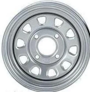 ITP Delta Silver Steel Wheel Front Yamaha 93-04 YFM400/450 Kodiak 4x4 -371333 - Picture 1 of 4