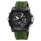Men Army Sports Watch Dual Time Zones Military Digital Analog Electronic Watch