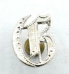 Antiker Silber Steineinsatz Initiale alter englischer Buchstabe "G" 8 mm x 6,5 mm #F326 - Bild 1 von 2