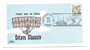 C94 Octave Chanute eslogan cancelar cubierta, sello colonial - Imagen 1 de 1
