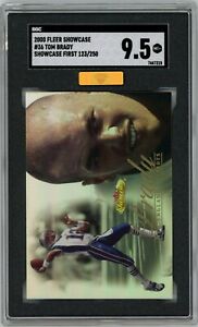 2000 Fleer Showcase First Tom Brady RC ROOKIE /250 #36 MBA Gold SGC 9.5