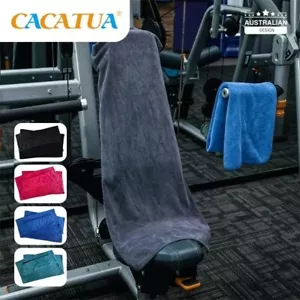 Sport Gym Towel Absorbent Microfibre Lightweight Sport Quick Drying with Pocket - Picture 1 of 13