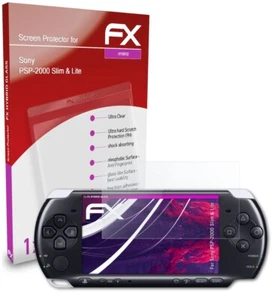 atFoliX Verre film protecteur pour Sony PSP-2000 Slim & Lite 9H Hybride-Verre - Photo 1/5