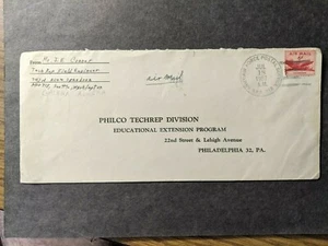 APO 718 GALENA, ALASKA 1957 Army Cover 743rd AC & W Sqdn Tech Rep Field Engr - Picture 1 of 2