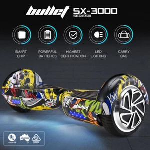 BULLET Gen III Hoverboard Scooter Self Balancing System Superior 6.5" Wheels - Picture 1 of 12