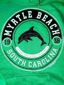 Myrtle Beach South Carolina Pullover/Hoodie grün Größe Small Unisex Marke Gildan - Bild 1 von 3
