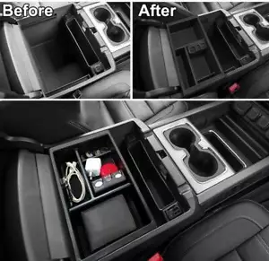 Center Console Organizer GloveTray Box For GMC Yukon Chevy Suburban 2015 - 2018 - Foto 1 di 5