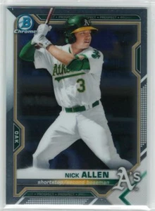Nick Allen 2021 Bowman Baseball #BCP-147 Chrome Athletics - Picture 1 of 2