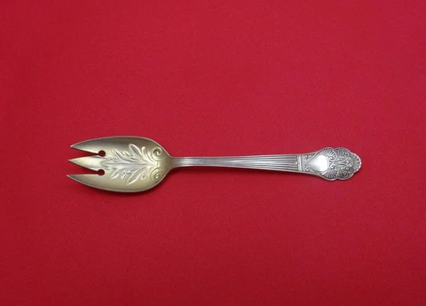 Milan by Gorham Sterling Silver Ice Cream Fork Gold Washed Original 5" Cover