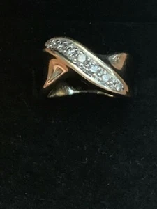 YELLOW GOLD 14 KT .33 CTS PRINCESS CUT SETTING RING SZ 7.25 - Picture 1 of 6