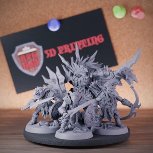 Juego de Duendes Miniatura Goblin Tribe Pack Mini Dungeons and Dragons Mini TTRPG - Imagen 1 de 8