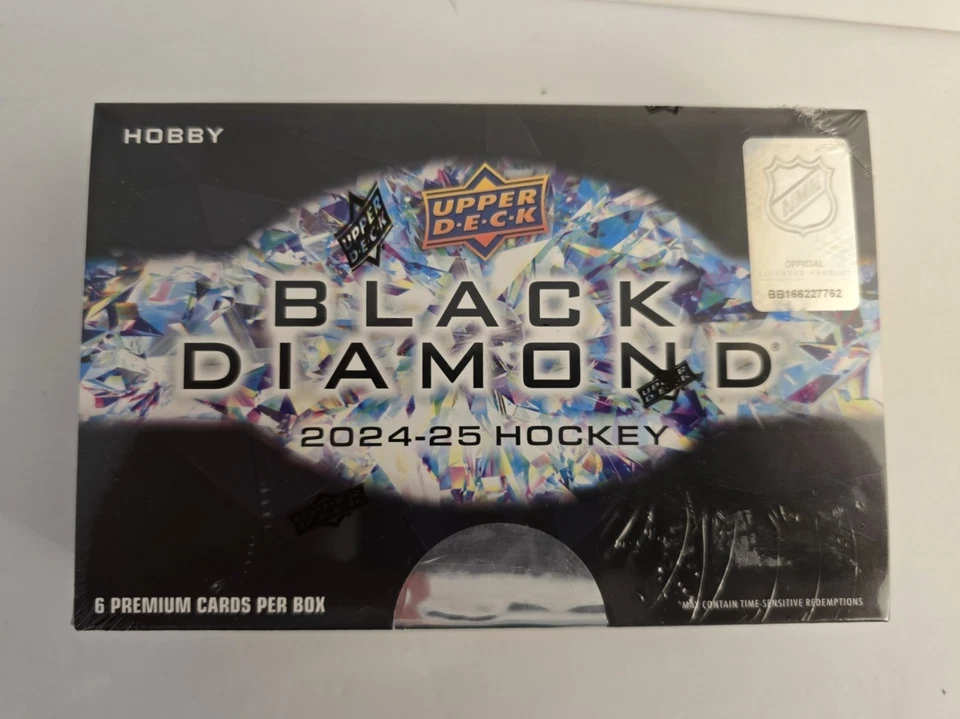 2024-25 DIAMANTE NEGRO HOCKEY HOCKEY CAJA SELLADA CUBIERTA SUPERIOR Foto 1 de 1
