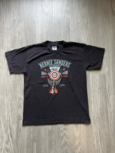 Camicia Bernie Sanders For President Feel The Bern Union Made taglia Large USA - Foto 1 di 7