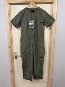 Finisterre Wander Short Sleeve Jumpsuit Olive Size 10 BNWT RRP £135 - Picture 1 of 9