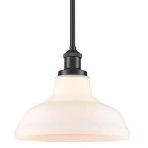 Black Pendant Light Fixture Opal Glass Pendant Lighting for Kitchen Island Do... - Picture 1 of 9