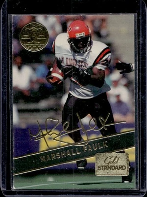 Signature Rookies Gold Standard Marshall Faulk 1994 radiocontrol novato #GS1 Colts Foto 1 de 2