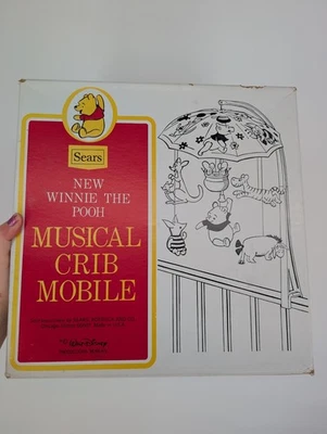 Cuna Musical De Colección Winnie The Pooh Móvil Sears 1974 Disney Guardería Rara Funciona Foto 1 de 4