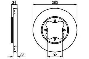 2x Disco de freno ventilado 0 986 478 568 BOSCH para ROVER HONDA - Imagen 1 de 7
