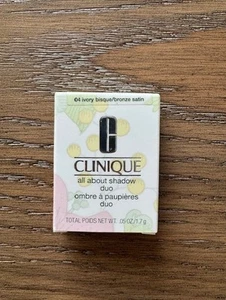 Clinique Eye Shadow Duo 04 Ivory Bisque/Bronze Satin *NIB* - Picture 1 of 4