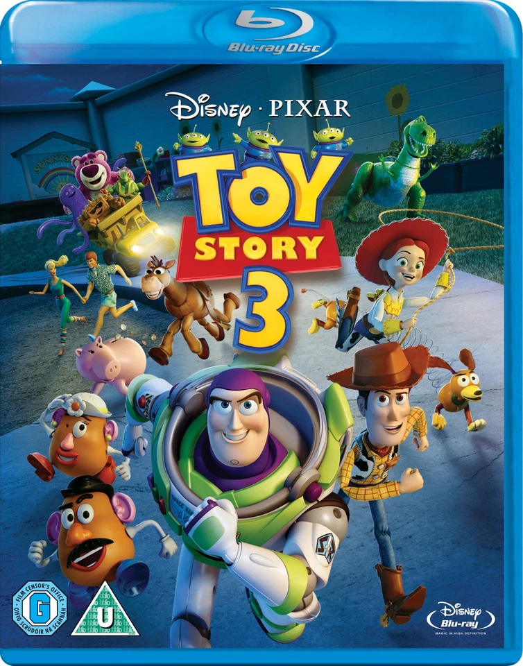 Toy Story 3 2 Disc Blu-ray 2017 Region