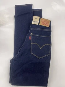 Levi’s Women’s 721 High-Rise Skinny Dark Wash Blue Jeans NWT Choose Your Size - Picture 1 of 10