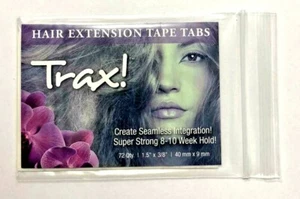 Trax Hair Extension Tape 72 Tabs Super Stronge 8-10 Weeks Hold - Picture 1 of 2