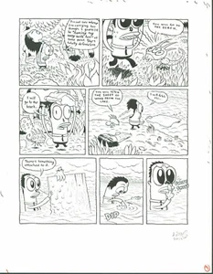 DAVE COOPER Weasel - Eddy Table - Television Program X32-b ORIGINAL ART issue 3 - Picture 1 of 1