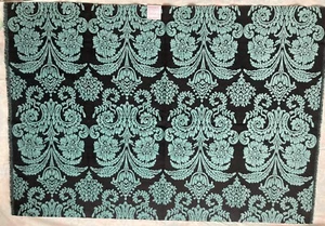DESIGNERS GUILD Ferrara Aqua Teal Floral Thick Fabric Damask 97x140cm - Picture 1 of 8