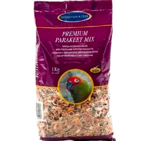 1kg PREMIUM PARAKEET MIX : J&J Bird Seed Fruit Nut bpl Cockatiel Conure Pet Feed