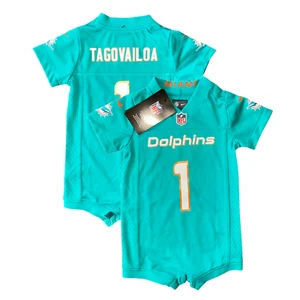 Miami Dolphins NFL Babygrow Nike Home Romper - Tagovailoa - New - Picture 1 of 3