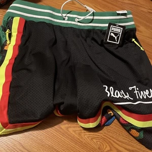NEW WITH TAG! MENS PUMA Black Fives Ballroom Short Black 534493-01 SIZE Xl - Picture 1 of 2