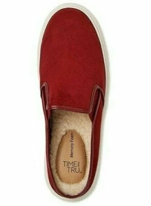 Time and Tru Women's Casual Twin Gore Mule Slip On Shoes- Red Sizes 10/ 11 - Bild 1 von 7