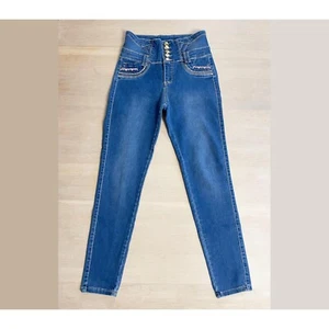 High Waist Skinny Jeans, Shaping Fit Denim, Dojeans Moda Latina Spain, Size 12 - Picture 1 of 10