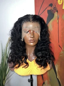 16” 13x4 Lace Frontal Brazilian Hair Loose Wave full volume Wig - Picture 1 of 10