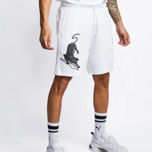 BNWT TN WHITE PUMA FLEECE M TATTOO BR SHORTS MEN - Picture 1 of 12